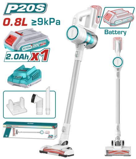 [TVLI2006] Aspirateur sans fil 20 V (1 batterie + 1 chargeur)