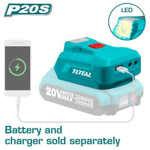 [TUCLI2022] 20V Cordless Usb-A charger (Tool Only)