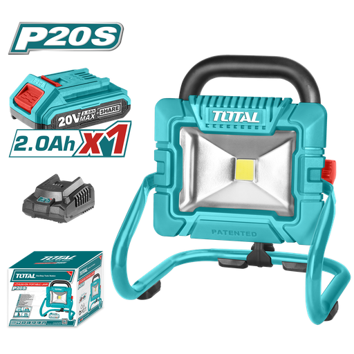 [TWLI20258] 20VX1800 Lumens Cordless portable Work Light (1 Battery+ 1 Charger)