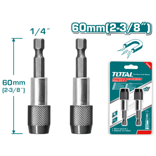 [TAC462601] 2 PCSX2-3/8" Screwdriver bit holder with release set