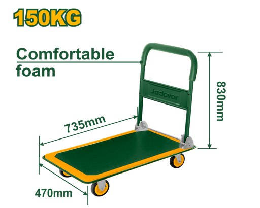 [JDWB1315] 330Lb(150Kg) Foldable platform hand truck