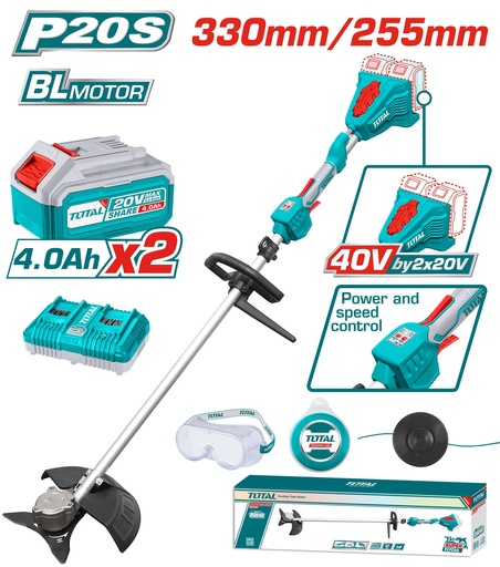 [TSTLI200285] 40V Cordless String Trimmer and brush cutter Combo