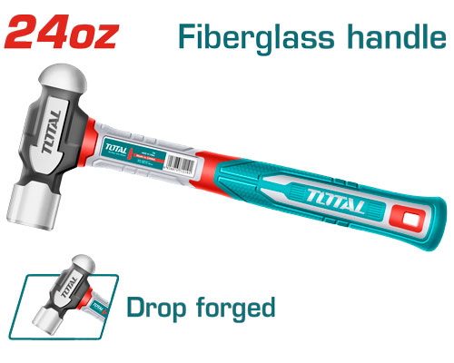 [THBPH61024] 24oz marteau à panne ronde with fiberglass handle