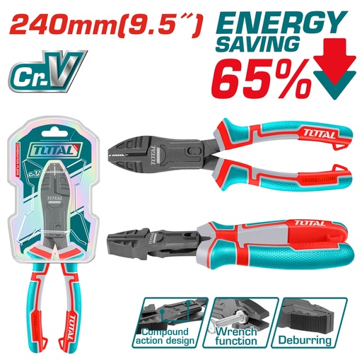 [THTC510956] 9.5" energy saving compound action combination plier