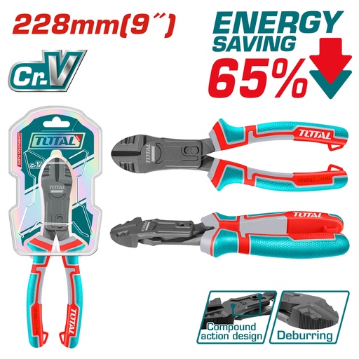 [THTC530906] 9" Energy Saving Compound action diagonal cutting plier