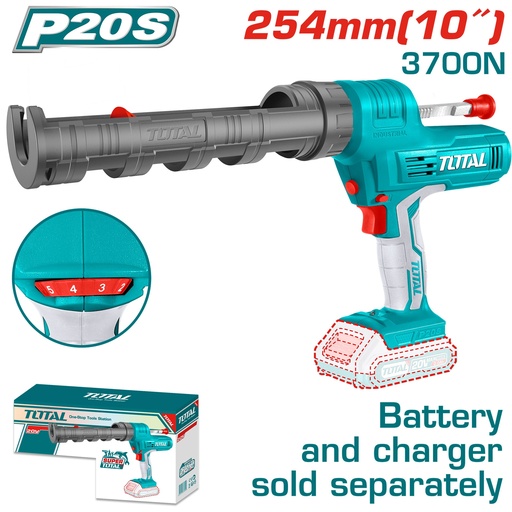 [TCGLI2001] 20VX10" Cordless Caulking Gun (Tool Only)