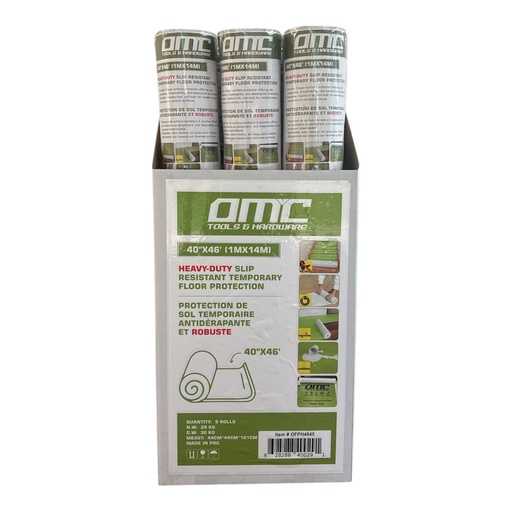 [OFPH4045] Protection de sol temporaire antidérapante et robuste de (40" x 45')