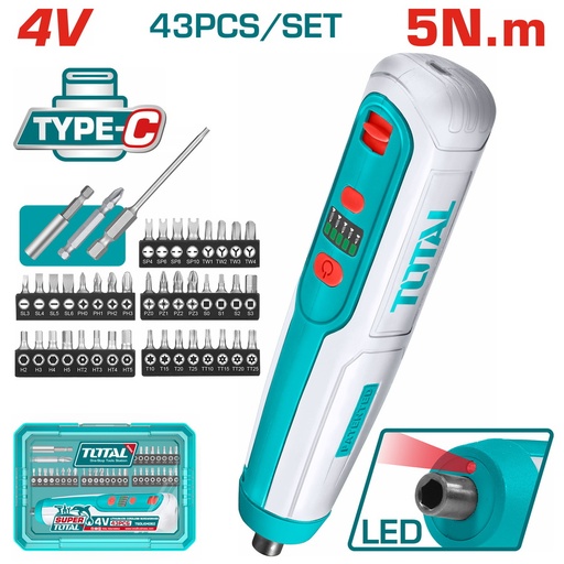 [TSDLI04062] 4v tournevis sans fil lithium-ion