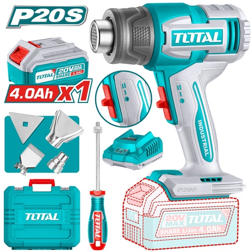 [UTBLI20065] Pistolet thermique sans fil combiné 20VX1B
