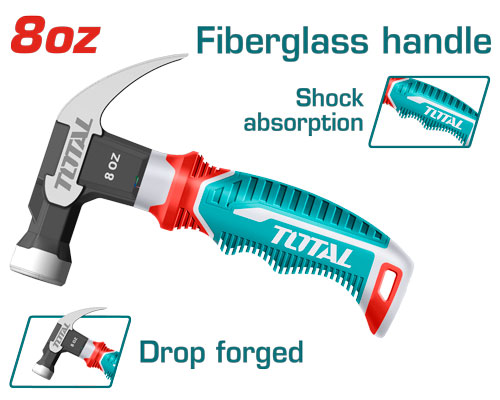 [THCH61008D] 8Oz. Mini-stubby Claw hammer